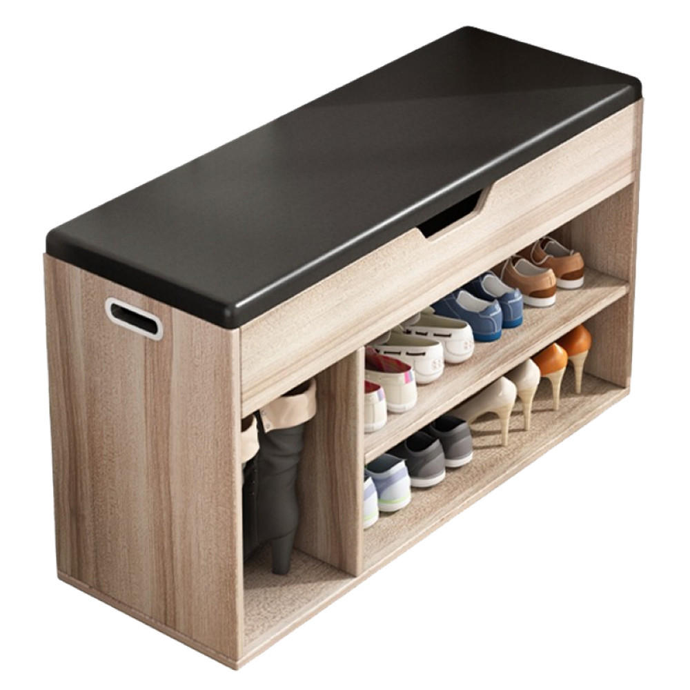 SCHUHSCHRANK, braun 80/30/44 cm - Hellbraun, Holzwerkstoff (80/44/30cm)