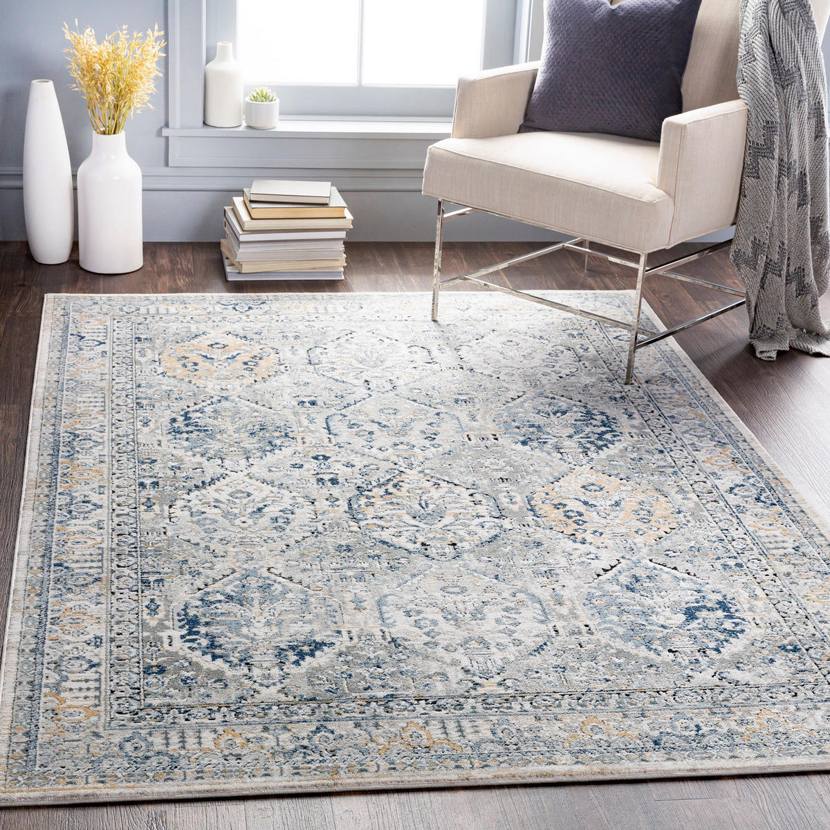 VINTAGE-TEPPICH 160/220 cm Grau - Grau, Naturmaterialien/Textil (160/220cm) - LIVABLISS