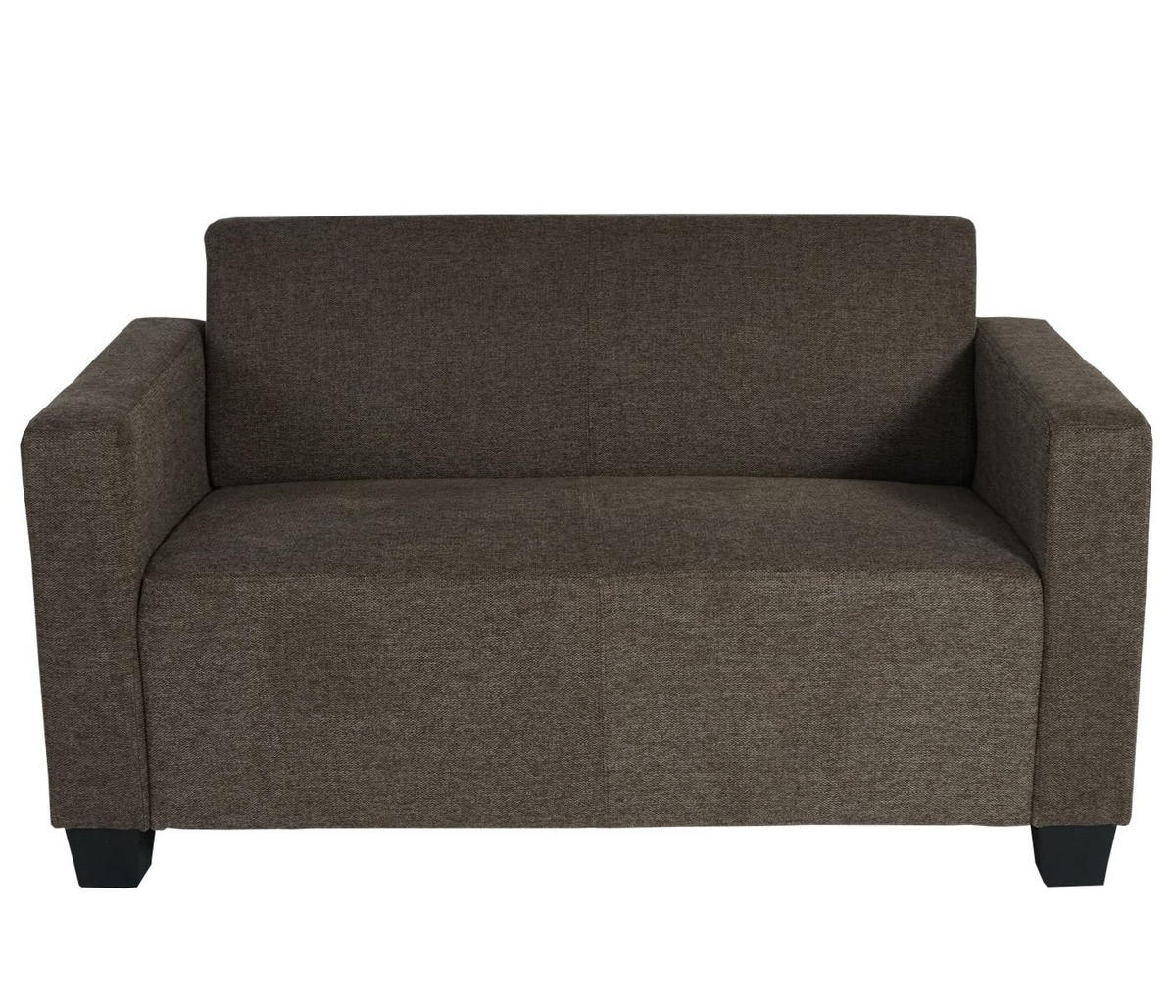 2ER SOFA COUCH LOUNGESOFA Braun - Braun, Textil (136/76/72cm) - MCW