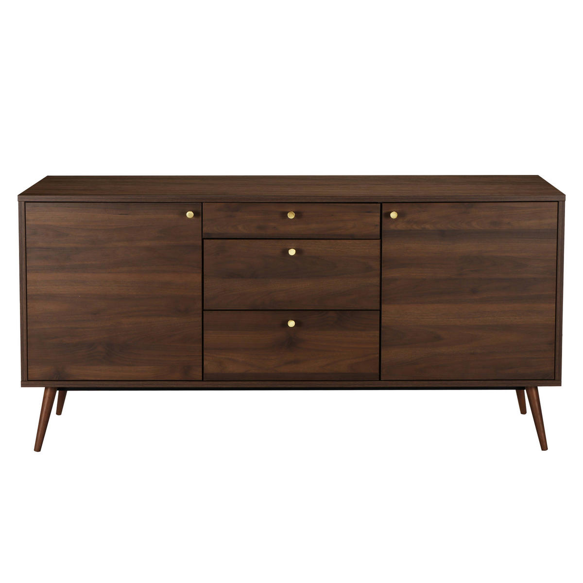 SIDEBOARD, Braun - Braun, Holzwerkstoff (40/75/150cm) - Oviala