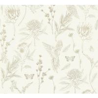 VLIESTAPETE Weiß 53/1005 cm - Grün, Textil (53/1cm) - KUNSTLOFT
