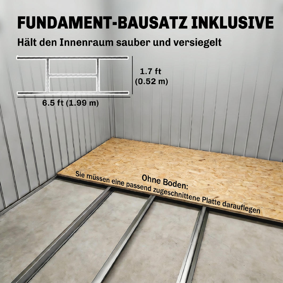 GARTENHAUS Verzinkter Stahl Hellgrau - Hellgrau, Metall (130/172/213cm) - Outsunny