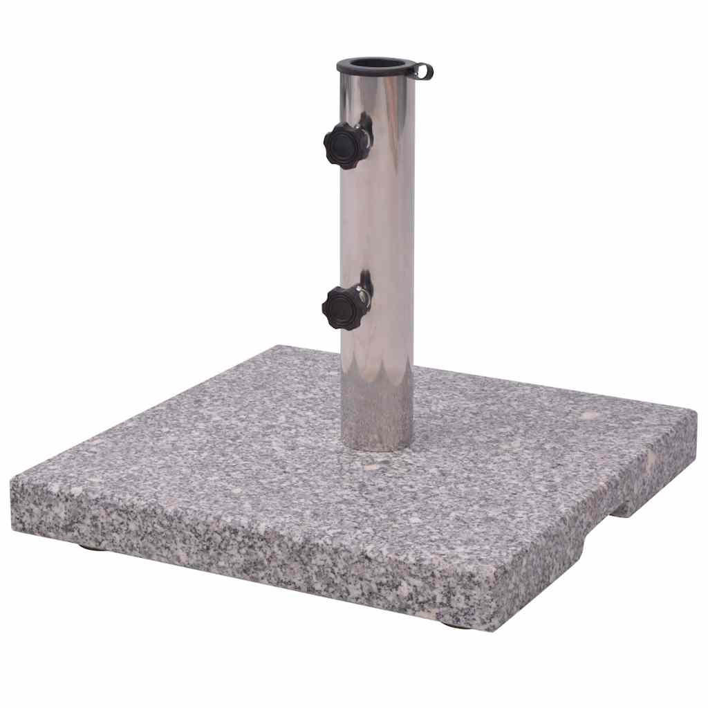 SONNENSCHIRMSTÄNDER Ständer Basis Quadrat 20Kg - Grau, Stein (40/40cm) - vidaXL