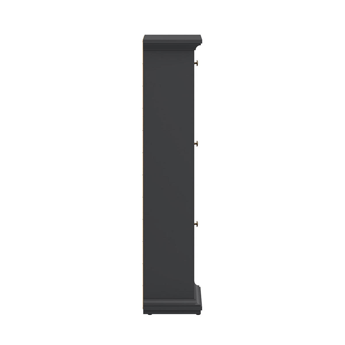 SCHUHSCHRANK Venedig Grau 78/28/128 cm - Grau, Holzwerkstoff (78/128/28cm) - ebuy24