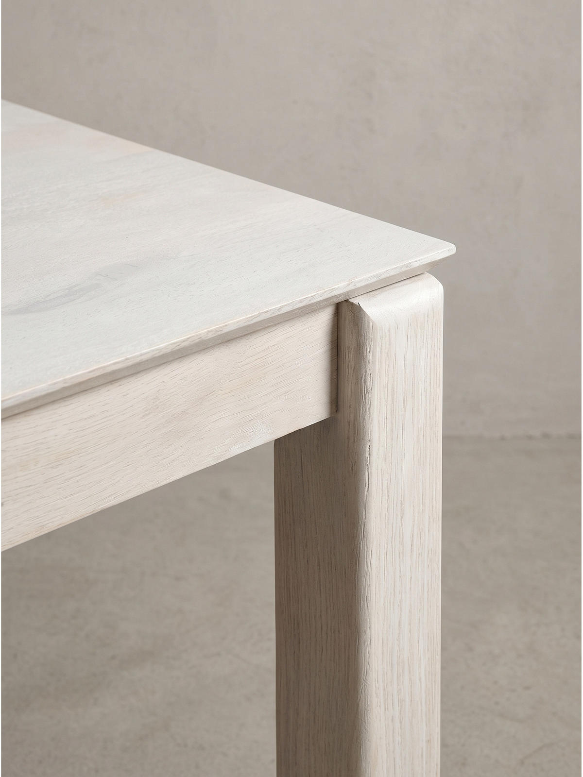 ESSTISCH CHARENTE, Mango Massivholz, Weiß-Mango, 80 x 80 x 75 cm - Weiß, Holz (80/80/75cm) - KADIMA DESIGN