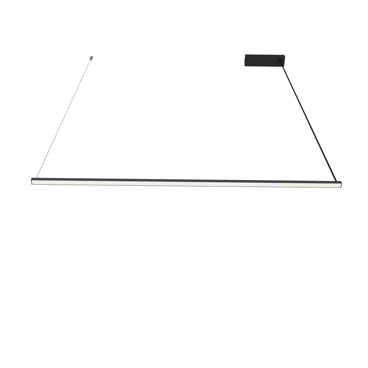 LED-HÄNGELEUCHTE Splint X1 - Schwarz Hochglanz, Metall (2/100/2cm) - Lumicom