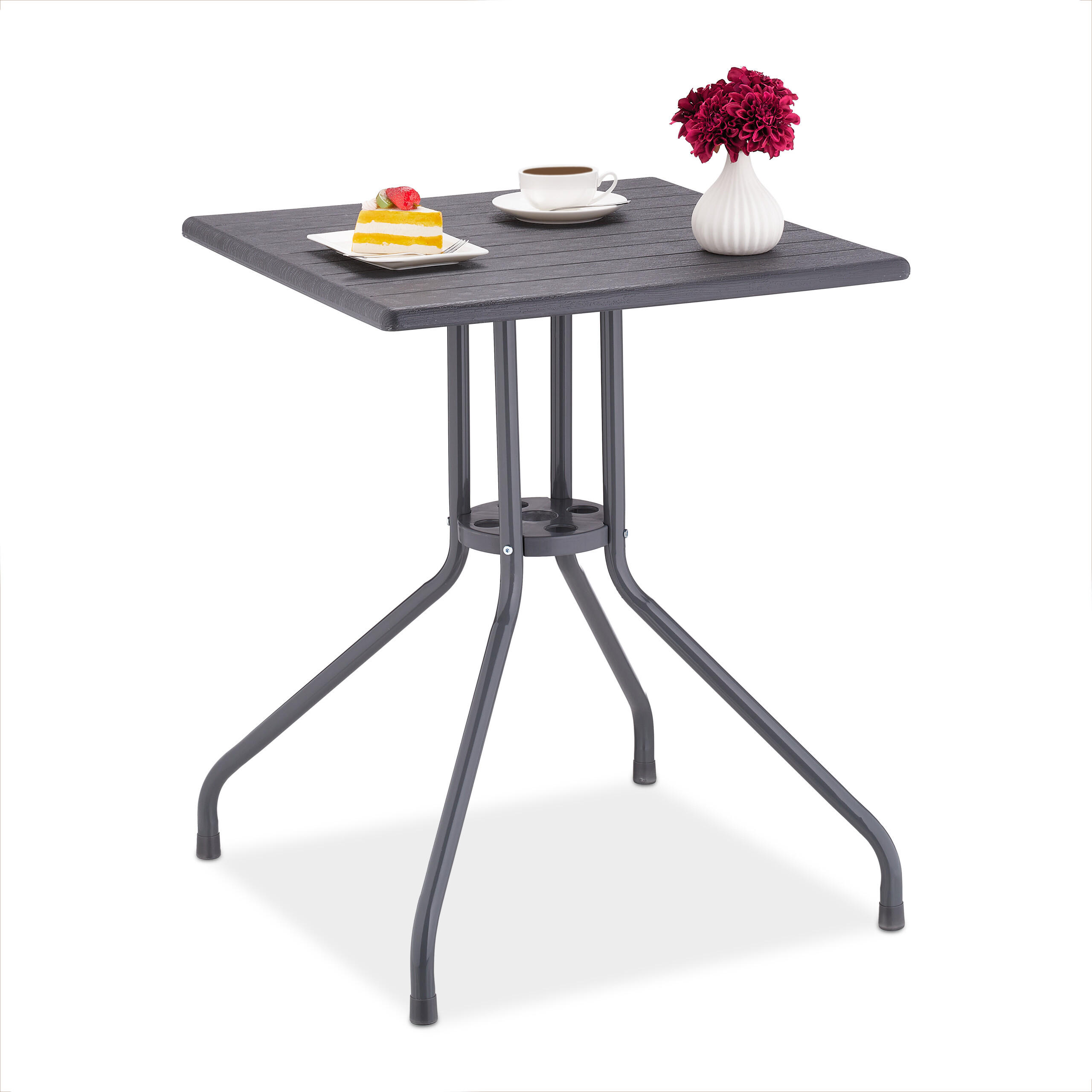 MASA Gri pentru gradina aspect lemn 61x61 cm