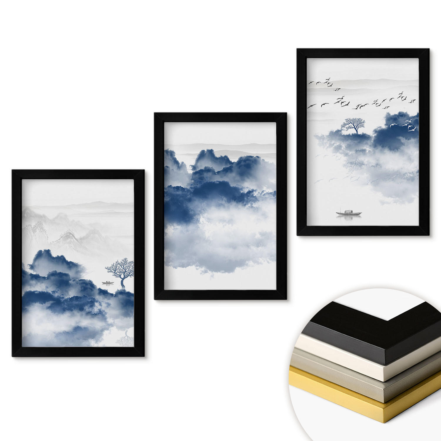 ArtPrintCave Wandbilder Schwarz 20x30 cm