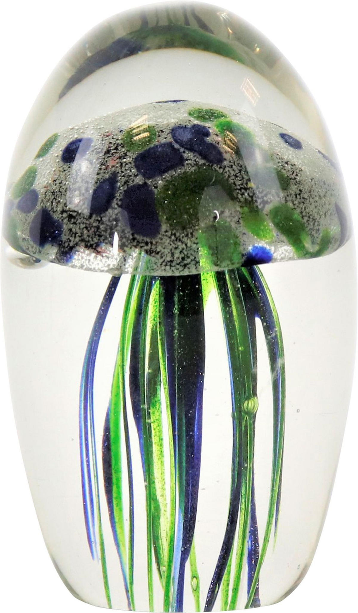 BRIEFBESCHWERER Medusa Grün Blau - Multicolor, Glas (4/11/4cm) - FURNARO