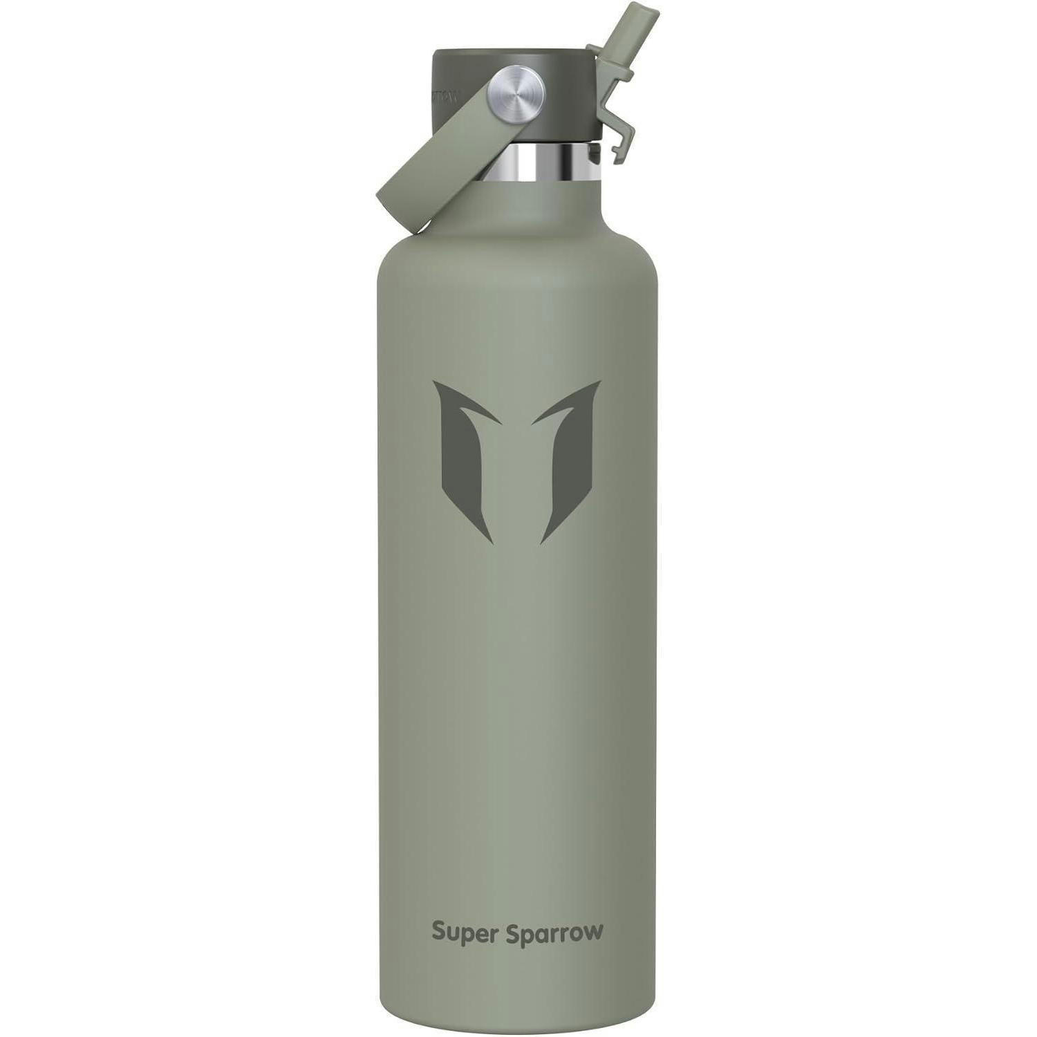TRINKFLASCHE Edelstahl 1000 ml Salbei - Olivgrün, Metall (8.5/8.5cm)