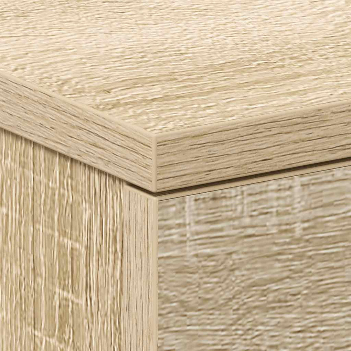 NACHTTISCH mit 3 Schubladen 38/35/56 cm aus Holzwerkstoff in Sonoma-Eiche Dekor - Sonoma Eiche, Holz (38/56/35cm) - vidaXL