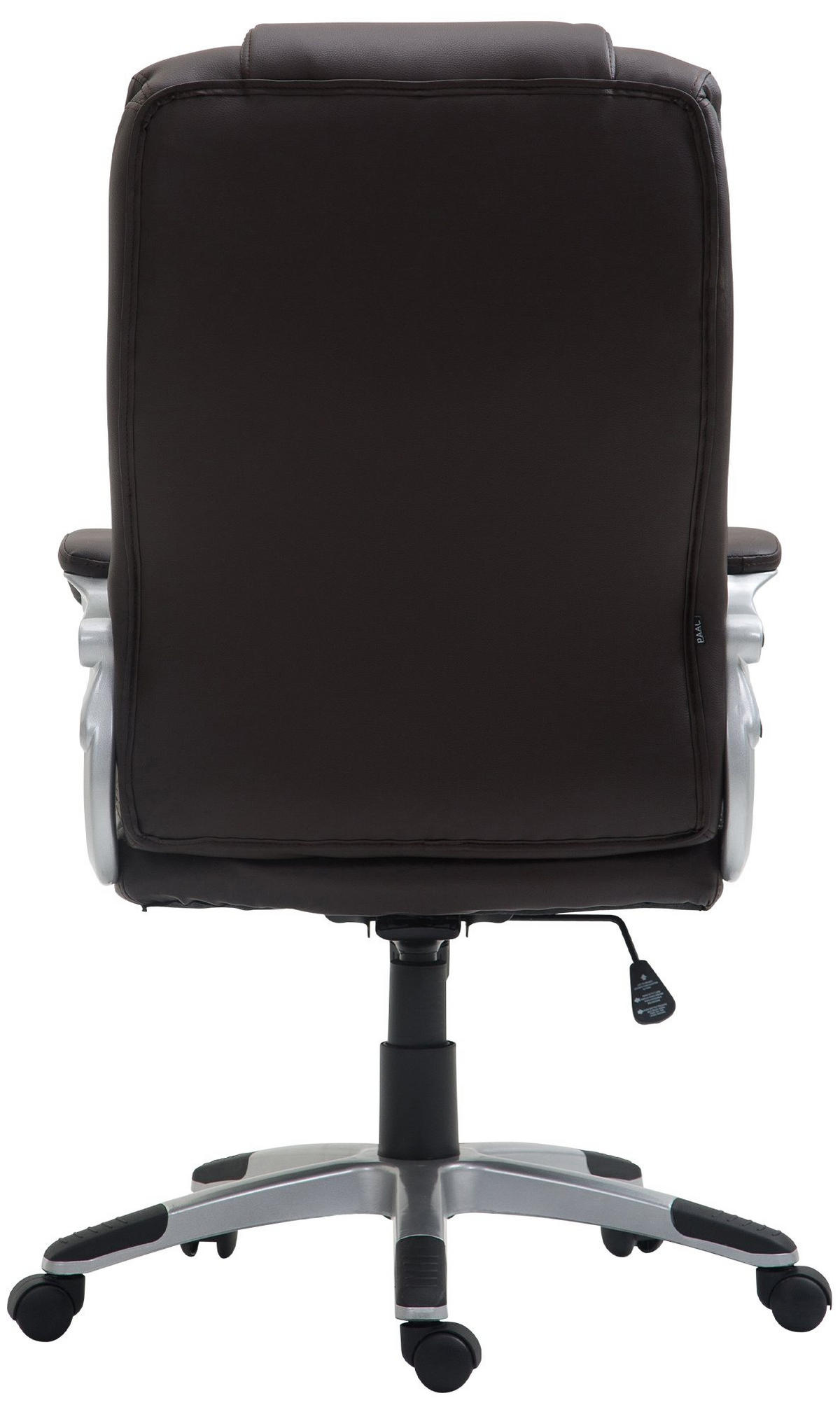 CHEFSESSEL Lederlook Braun - Braun/Grau, Kunststoff/Textil (65/109/73cm) - CLP