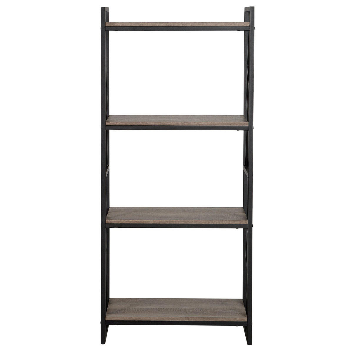 REGAL 4 Fächer Forres - Dunkelbraun, Holzwerkstoff (64/143/40cm) - Beliani