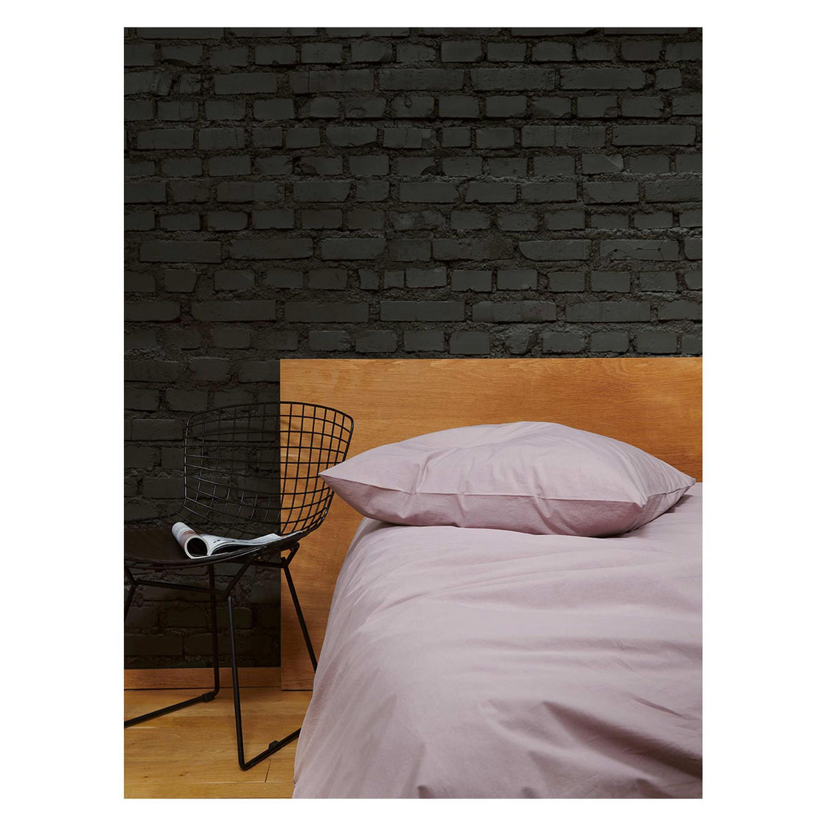 KOPFKISSENBEZUG Céleste rosa pfeffer 50 x 70 cm - Rosa, Textil (70/50cm)