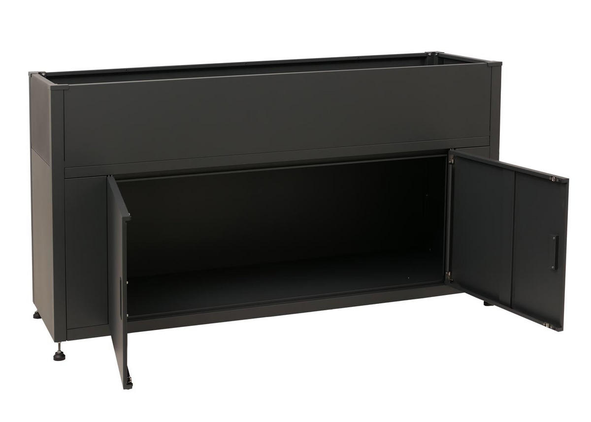 HOCHBEET 91x161x51cm Anthrazit - Anthrazit, Metall (161/91/51cm) - PROREGAL
