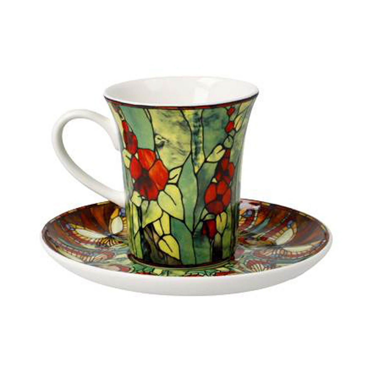 ESPRESSOTASSE Tiffany -Schmetterlinge, Fine Bone China - Multicolor, Keramik (0.1L) - Goebel
