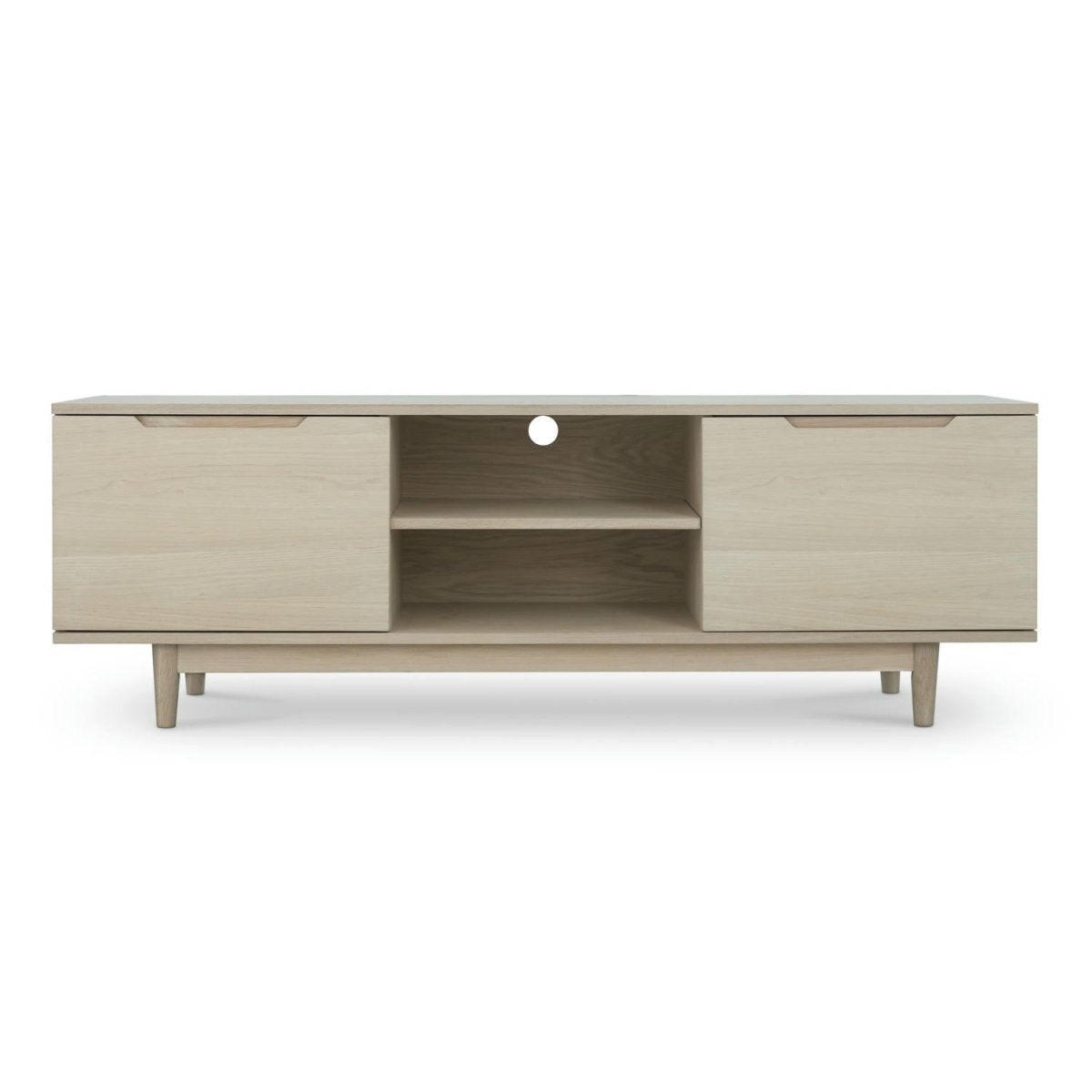 TV-ELEMENT Eiche bianco - Eiche Bianco/Eichefarben, Holz/Holzwerkstoff (160/53/45cm) - Furnhouse