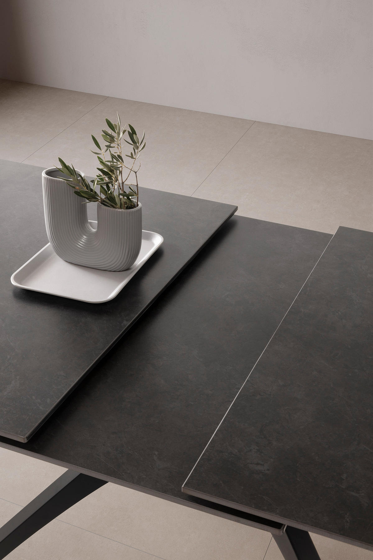 ESSTISCH Beca Grau 150/85/76 cm - Grau, Stein (150/85/76cm) - Drawer