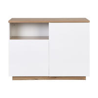 KÜCHENINSEL - 4 Personen - Holz, Platte - Naturfarben Hell, Weiß - - Naturfarben/Weiß, Holz (120/90/60cm) - Vente-Unique