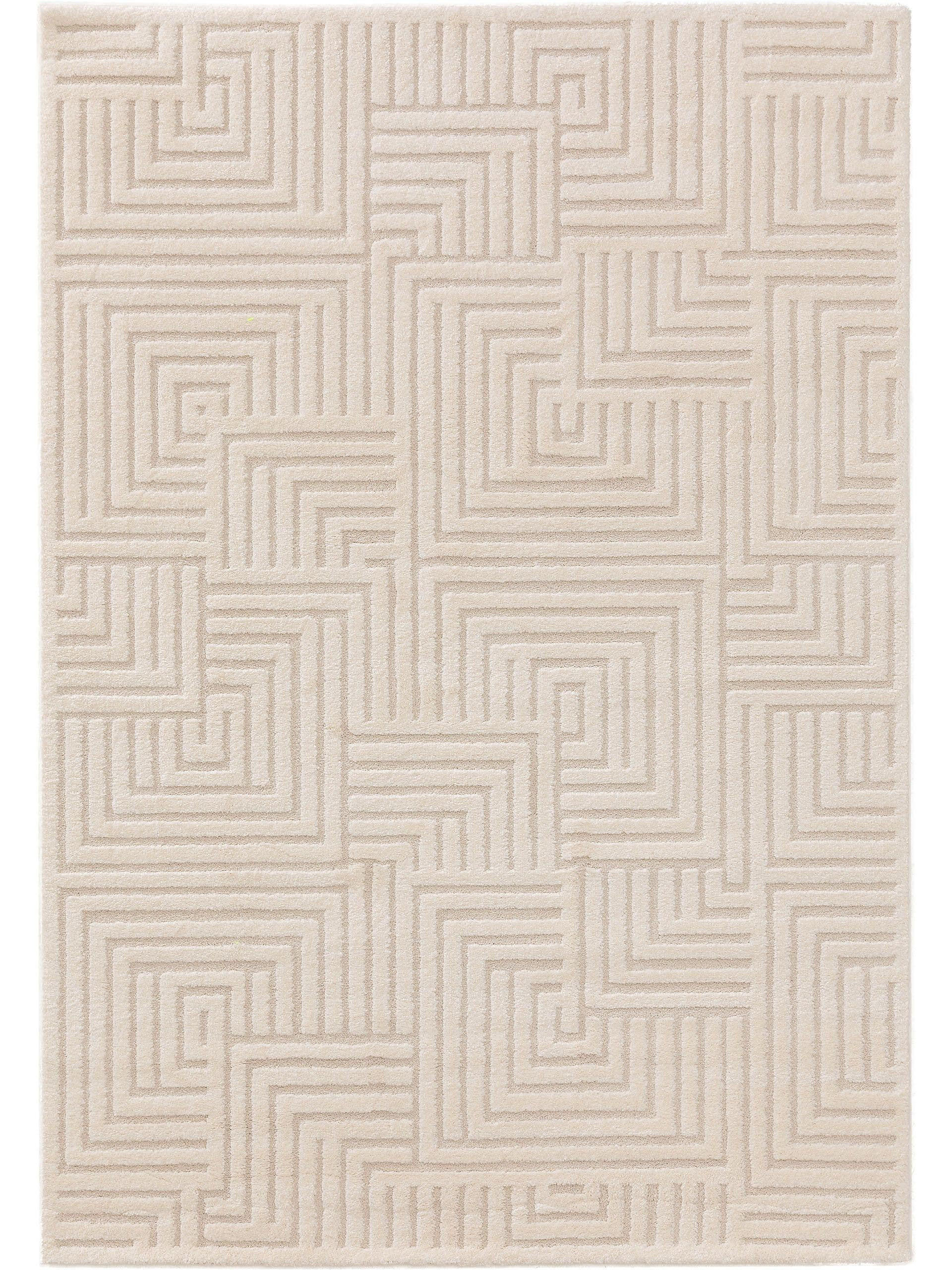 TEPPICH Eve Cream/Beige 160x230 cm - Creme, Textil (160/230cm) - benuta Nest