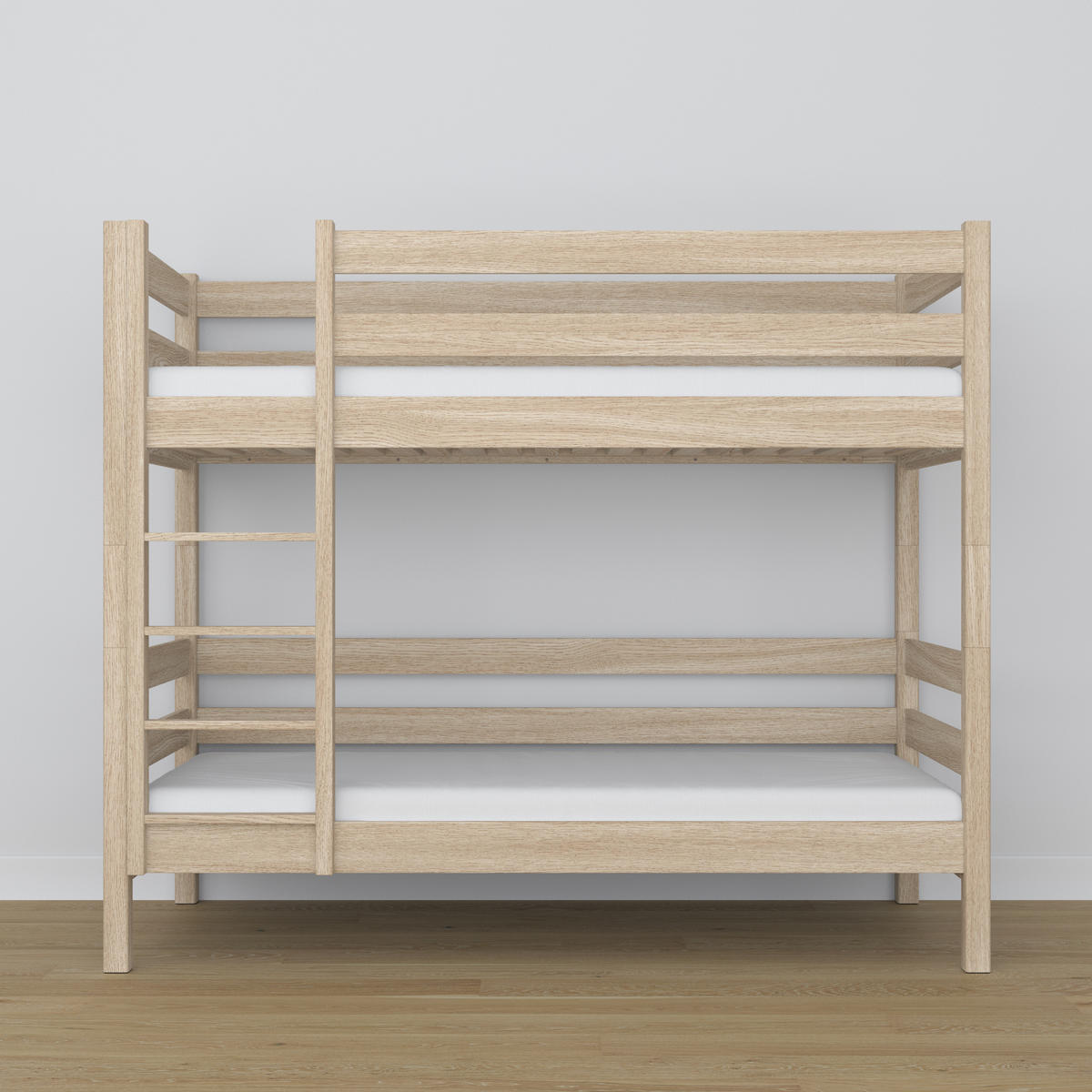 ETAGENBETT N01 Sonoma Eiche 100/200 - Sonoma Eiche, Naturmaterialien/Holz (100/200cm) - N-Wood