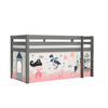 KINDERBETT Karolina 210x114x106 Massivholz Grau Textilset Sophie - Magnolie/Grau, Holz (90/200cm) - 58aufmkessel