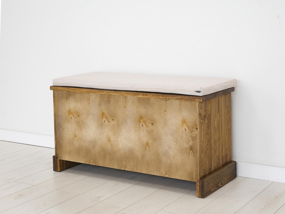 SCHUHSCHRANK aus Massivholz Rustyk 1 - Dunkelbraun, Holz (100/50/40cm) - Seart