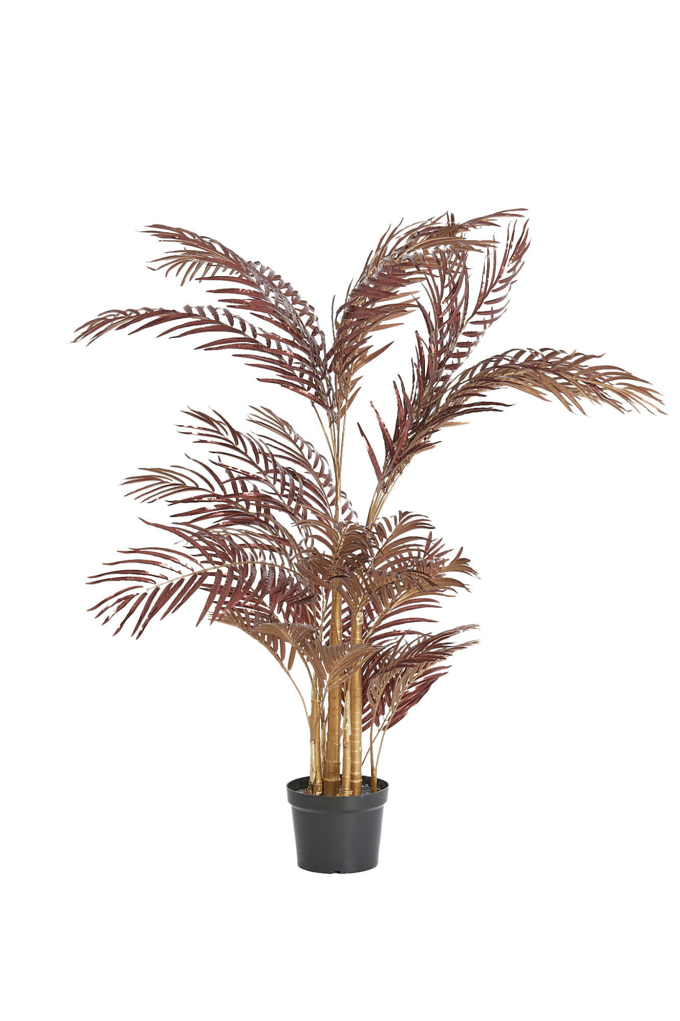 TOPF Palme Rot 145/135/135 cm - Rot, Kunststoff (135cm) - Light & Living