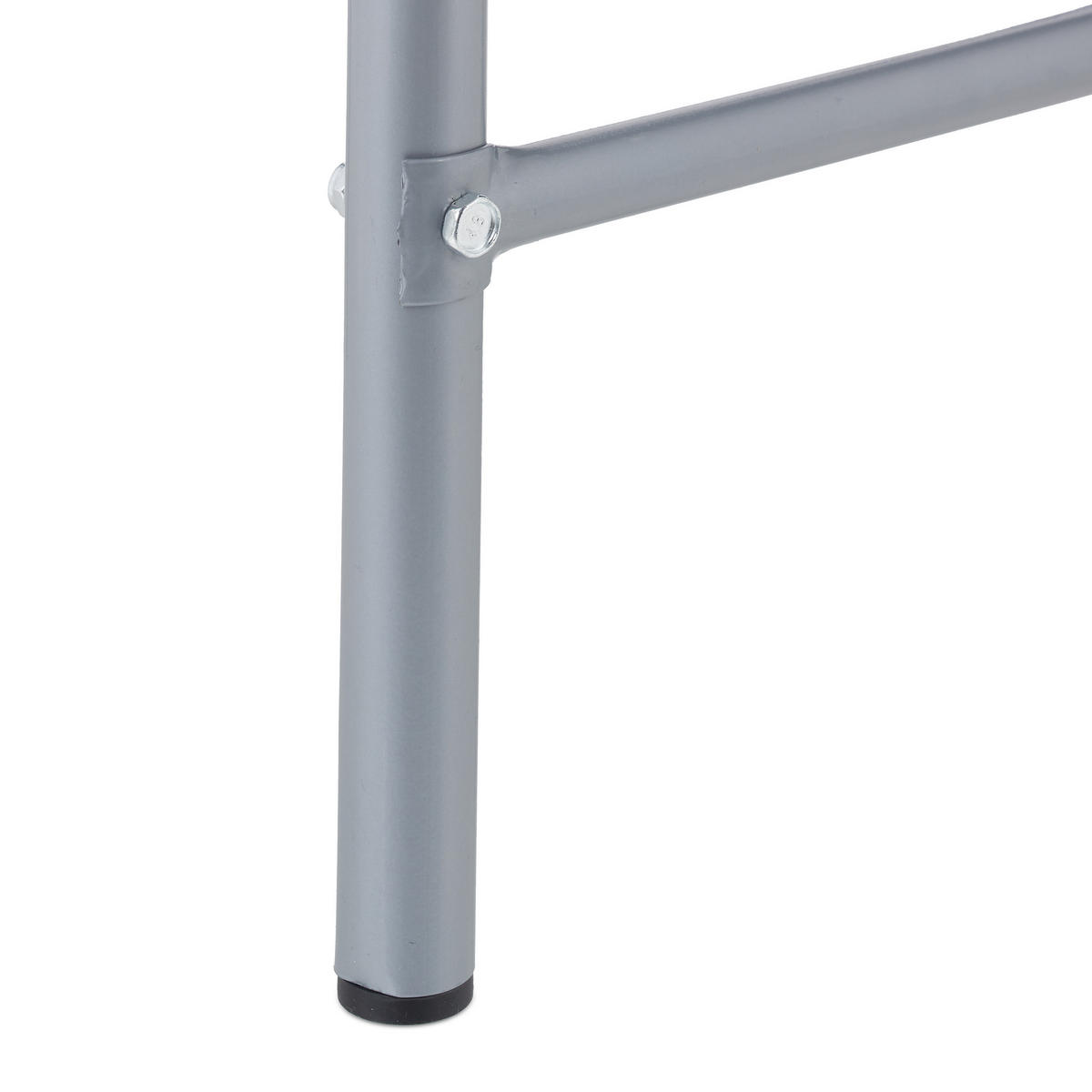GETRÄNKEKISTENREGAL - Silberfarben, Metall (50/116/32cm) - Relaxdays
