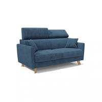 SCHLAFSOFA Francy - Blau, Metall (180/92/97cm) - Divani.store