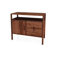 KOMMODE INA Wildeiche - Dunkelbraun, Holz (97/84/46cm) - byoak