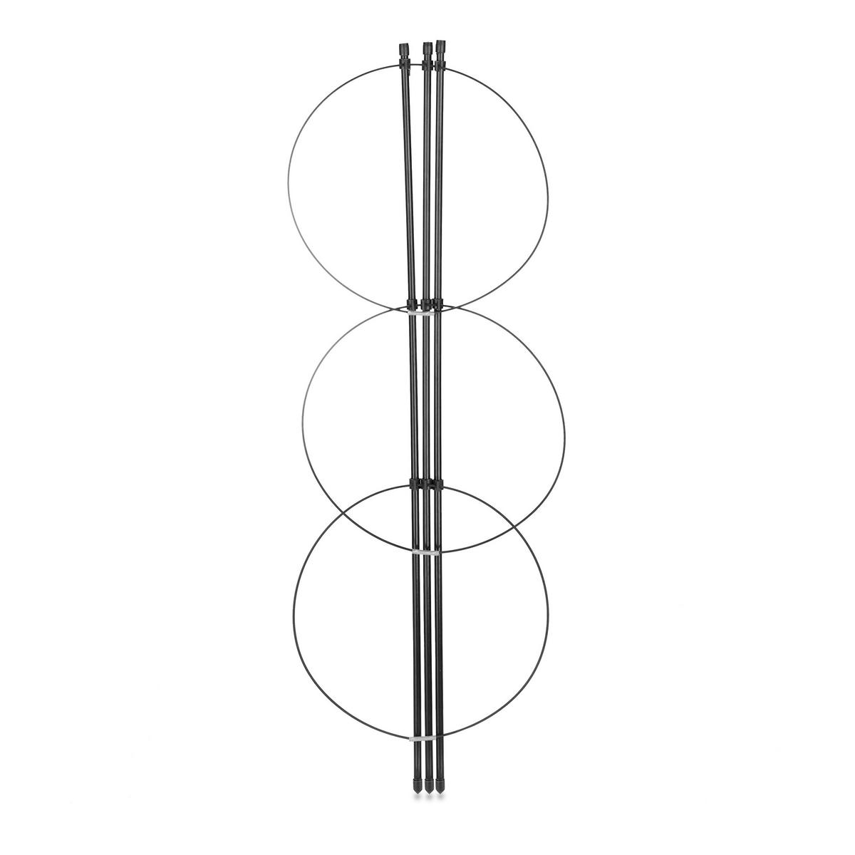 4XRANKHILFE - Schwarz, Kunststoff/Metall (22/60/22cm) - Relaxdays