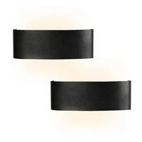 LED-WANDLEUCHTE Beam 22/8/4.5 cm - Schwarz, Metall (8/4.5/22cm) - ZMH