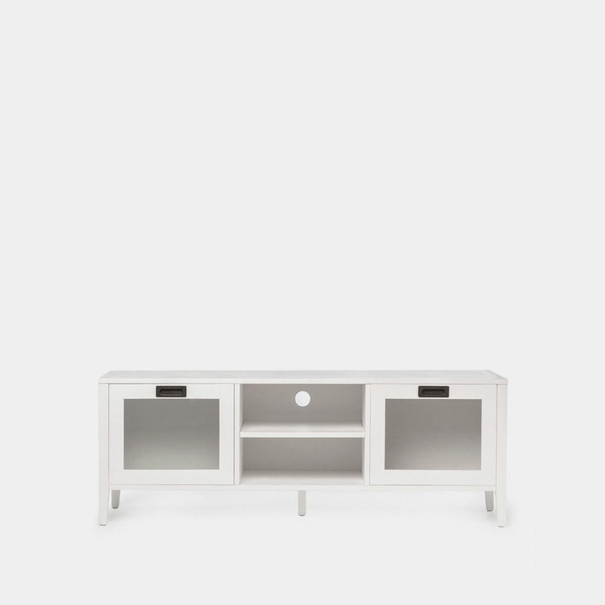 TV-ELEMENT Edan Weiß 140 cm x 50 cm - Weiß, Holzwerkstoff (140/50/40cm) - Klast Home