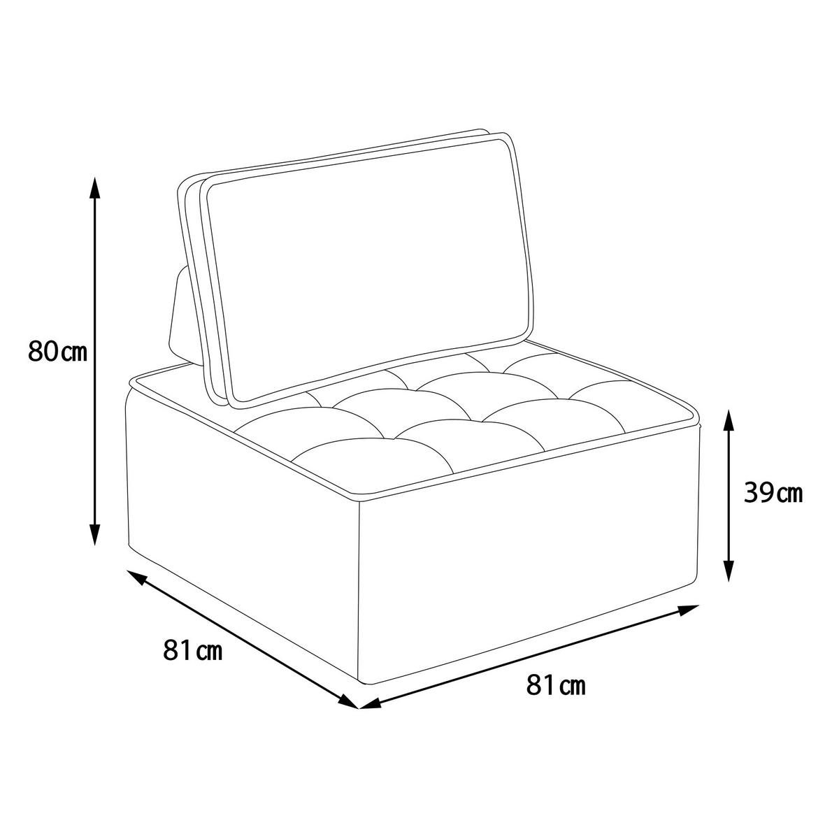 EINZELSAOFA, Leinenstoff, geeignet für Wohn- und Schlafzimmer, Weiß - Beige, Textil (81/80/81cm) - KOMHTOM