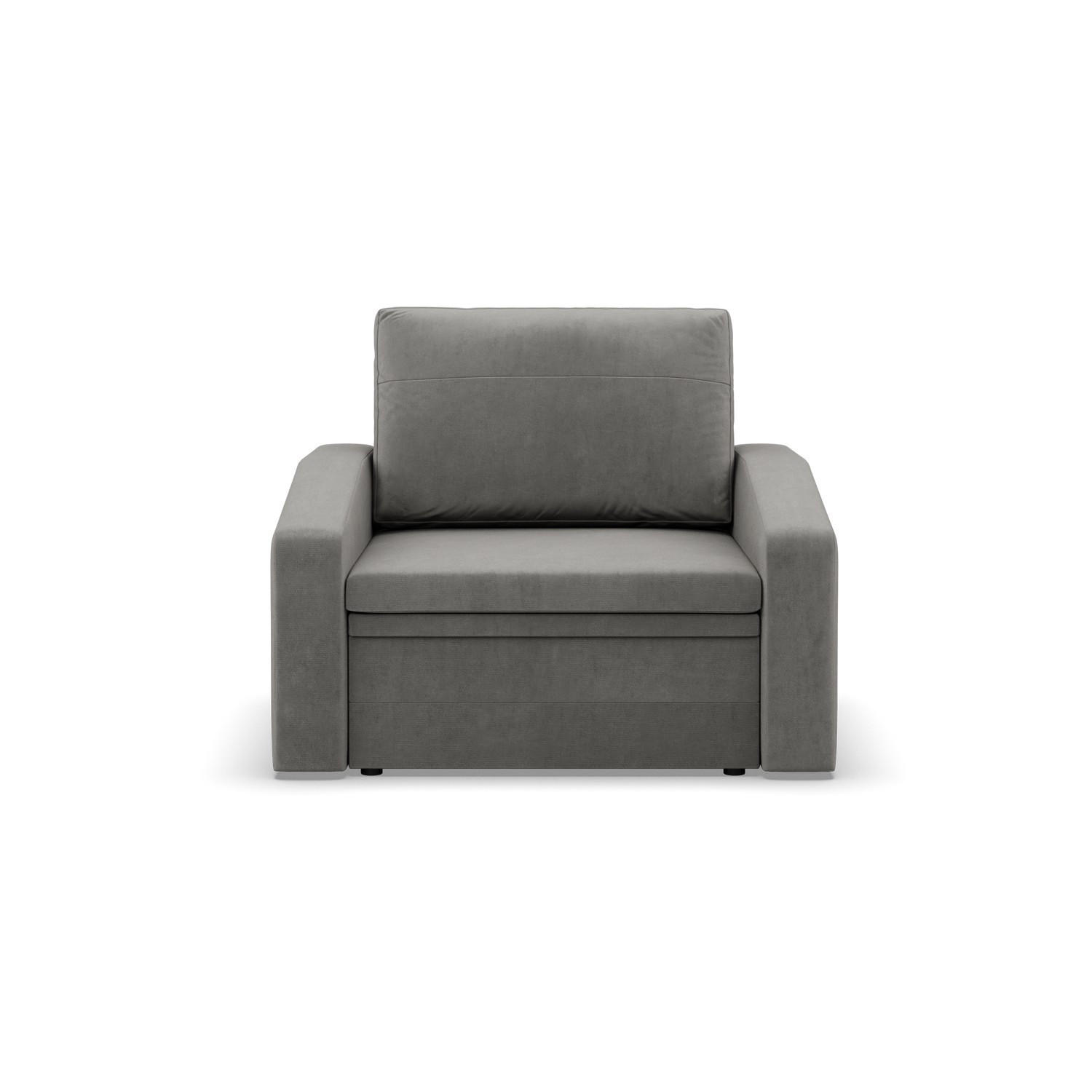 LOUNGESESSEL ORBIT, 80 CM, Hellgrau - Hellgrau, Textil (108/80/87cm)
