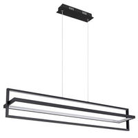 LED HÄNGELEUCHTE Flips Schwarz - Schwarz, Metall (102/18/120cm) - Globo Lighting