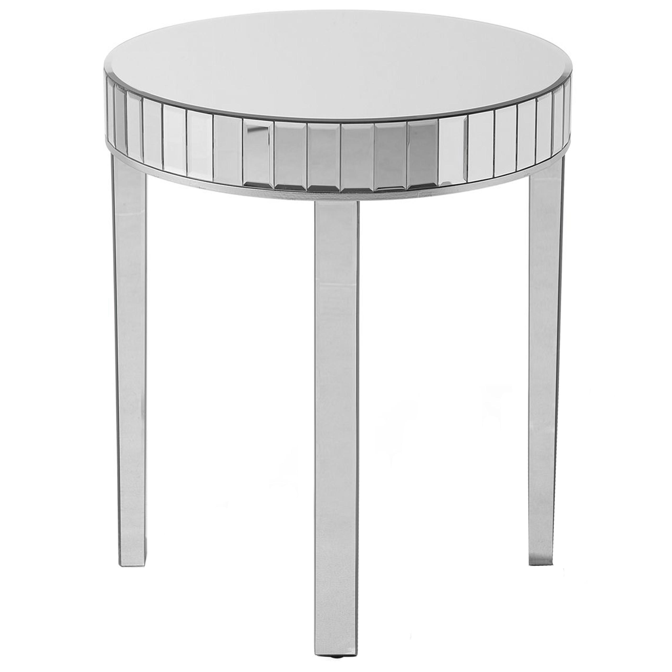 Beliani Beistelltisch Silber 60x71x60 cm