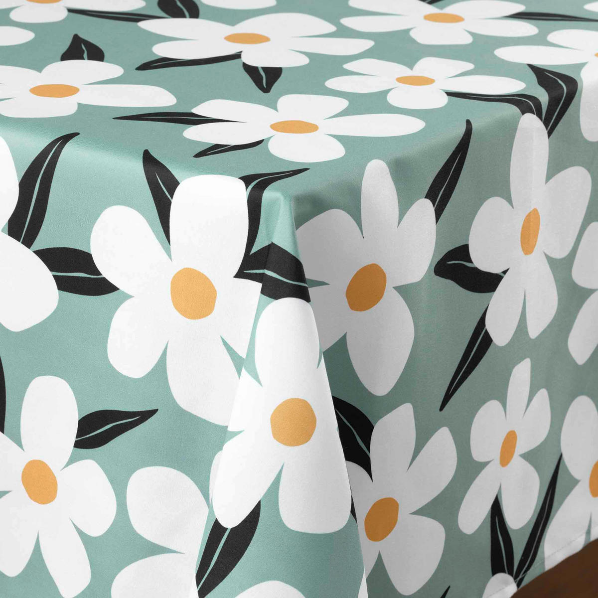TISCHDECKE Darcy 140/240 cm - Grün, Textil (140/240cm) - Douceur d´intérieur