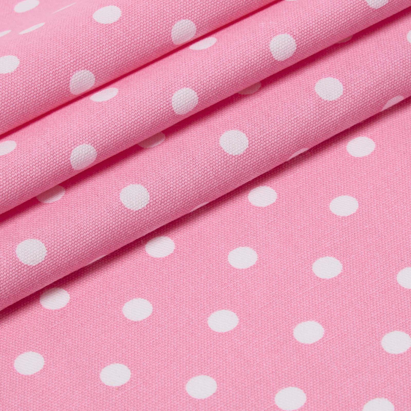 BAUMWOLLSTOFF Meterware Punkte rosa, 150 cm - Rosa, Textil (150/100cm) - Homescapes
