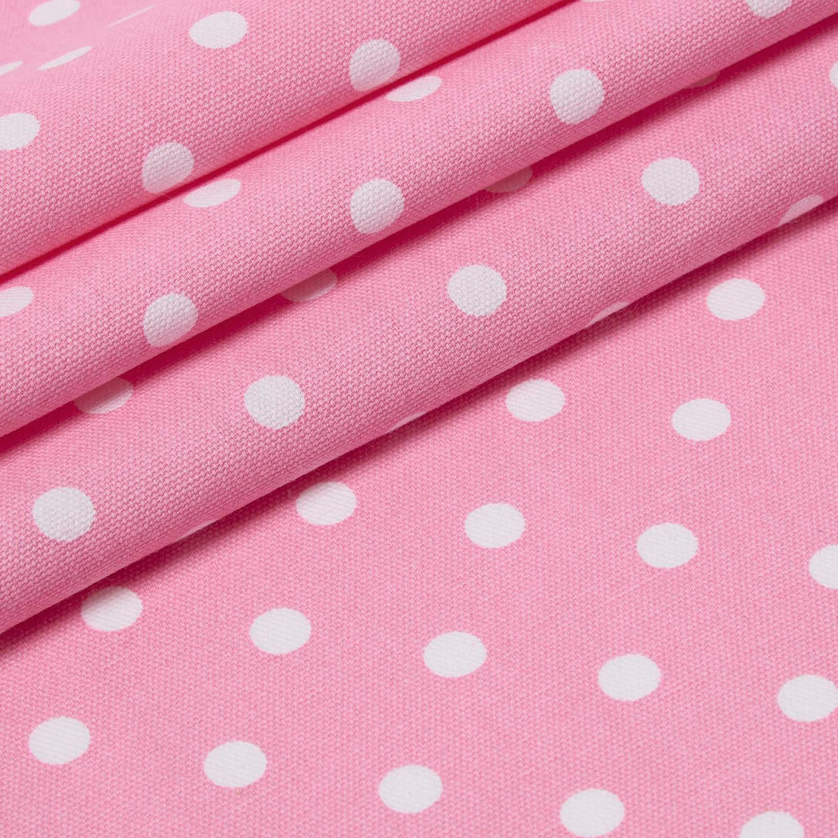 BAUMWOLLSTOFF Meterware Punkte rosa, 150 cm - Rosa, Textil (150/100cm) - Homescapes