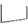 KLEIDERSTÄNDER 150x38x120-schwarz-Metall - Schwarz, Metall (120/60/7cm) - CLP