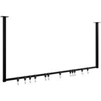 KLEIDERSTÄNDER 150x38x120-schwarz-Metall - Schwarz, Metall (120/60/7cm) - CLP