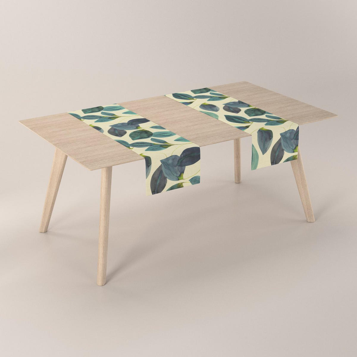 TISCHLÄUFER Abigail, grün und beige, 40x130 cm - Grün, Textil (40/130cm) - Dekoria