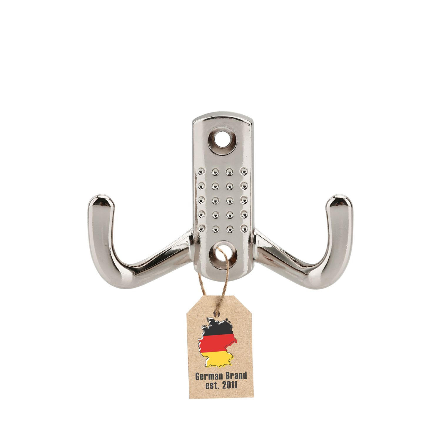 KLEIDERHAKEN 7 / 4.7 cm - Nickelfarben, Metall (1.69/4.7/7cm) - Intirilife
