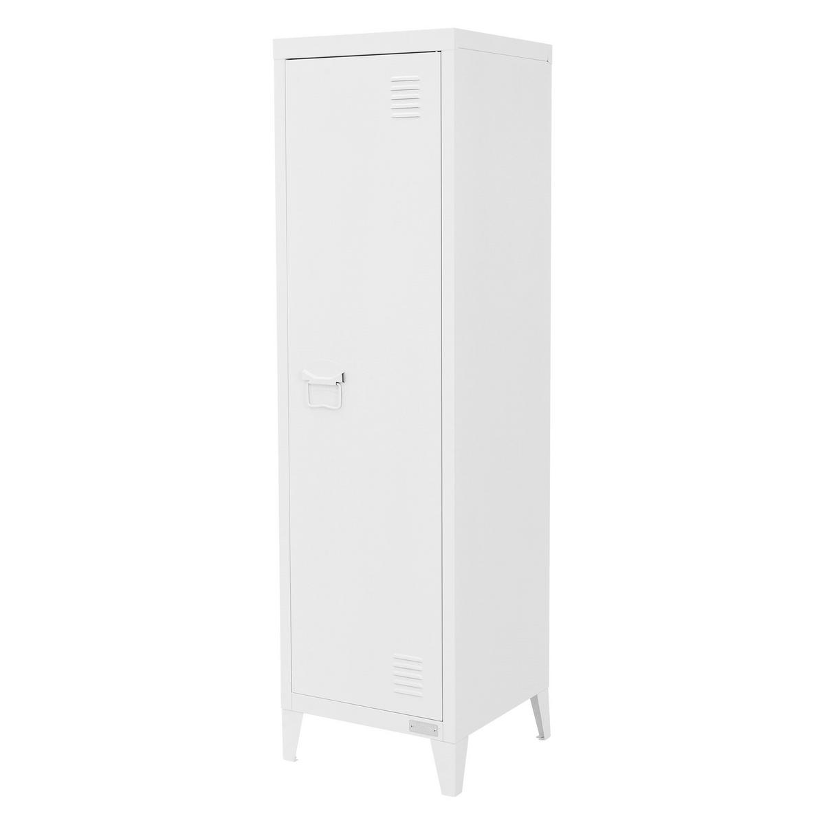 AKTENSCHRANK - Weiß, Metall (38/137.5/38cm) - ML-DESIGN