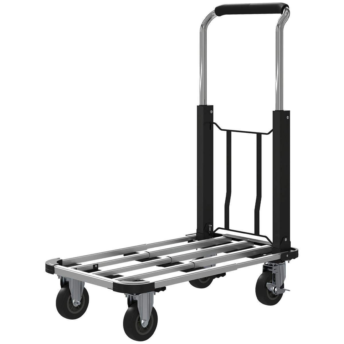 SACKKARRE DE-09169 erweiterbare Plattform Silber - Silberfarben, Metall (71.5/42/95cm) - ComfortXL