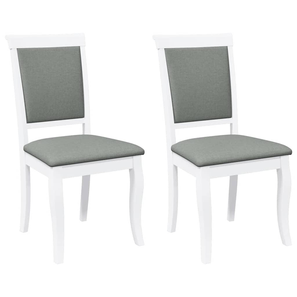 STUHL-SET 2 Stk Hornhain 50/95.5/55 cm - Weiß, Holz (50/95.5/55cm) - ZMH