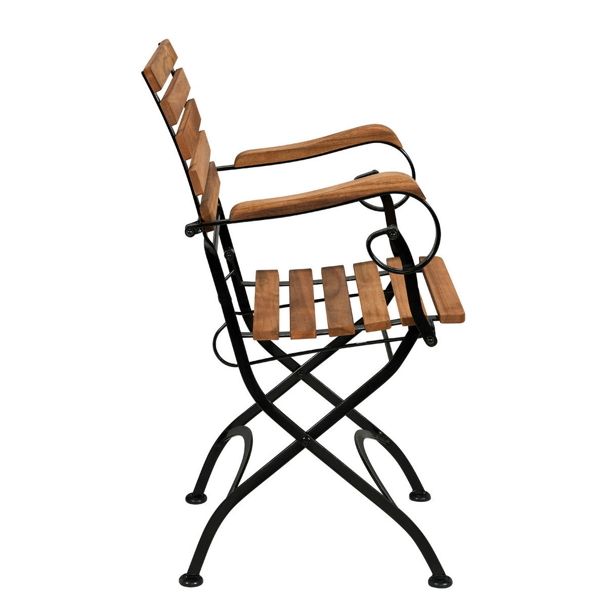 GARTENSTUHL (2er Set) Parklife - Schwarz, Holz (53/88/57cm) - Butlers