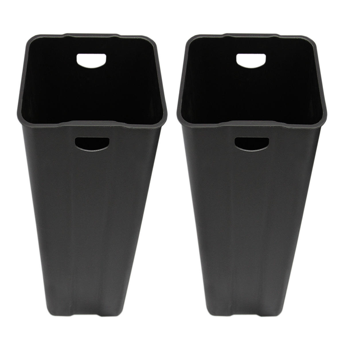 TRETMÜLLEIMER 60l Doppel Abfalleimer - Edelstahl - Alufarben, Metall (47/1/36cm) - Monstershop